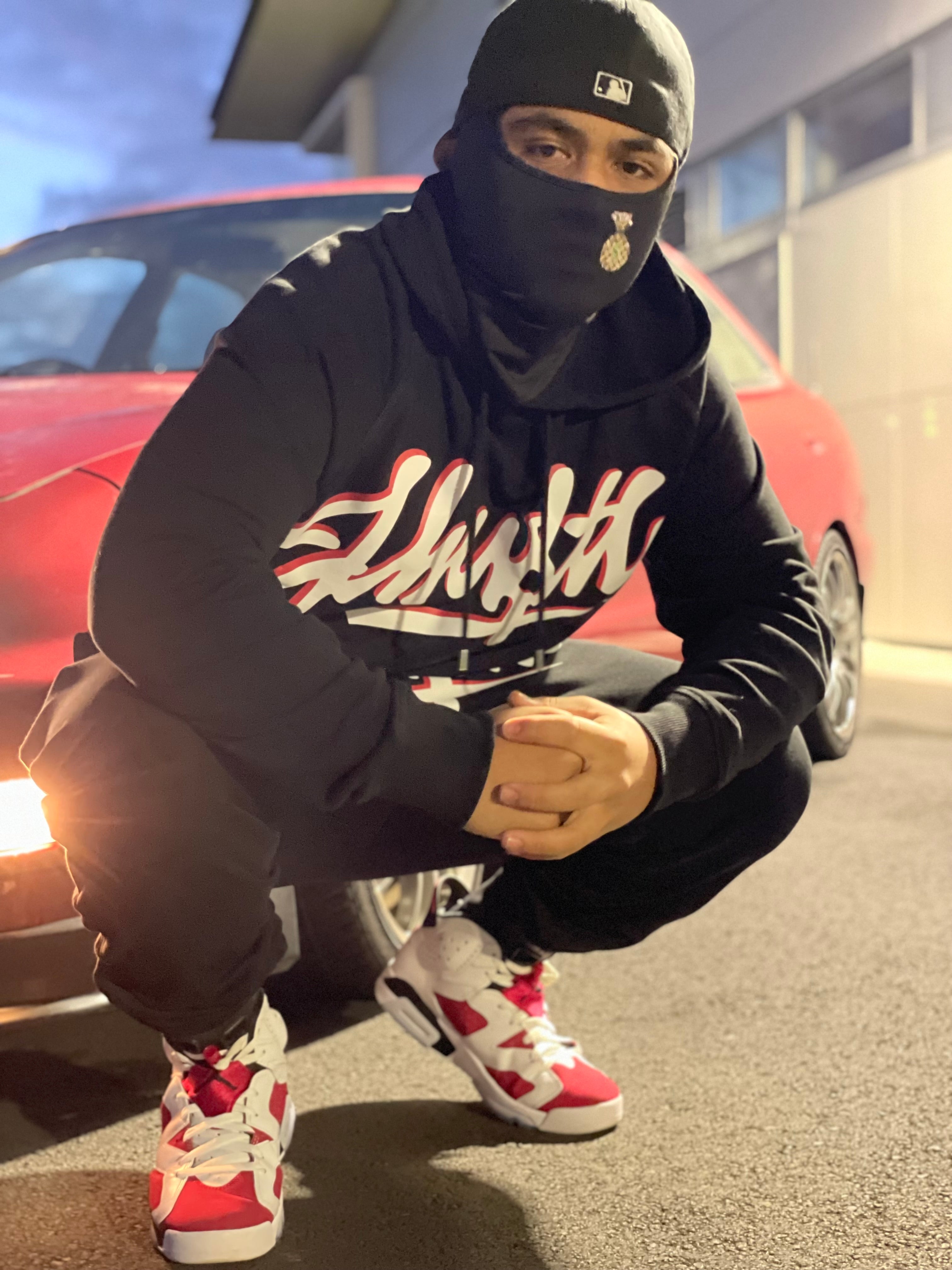 J-Hu$tle Graffiti Red & White Tracksuit