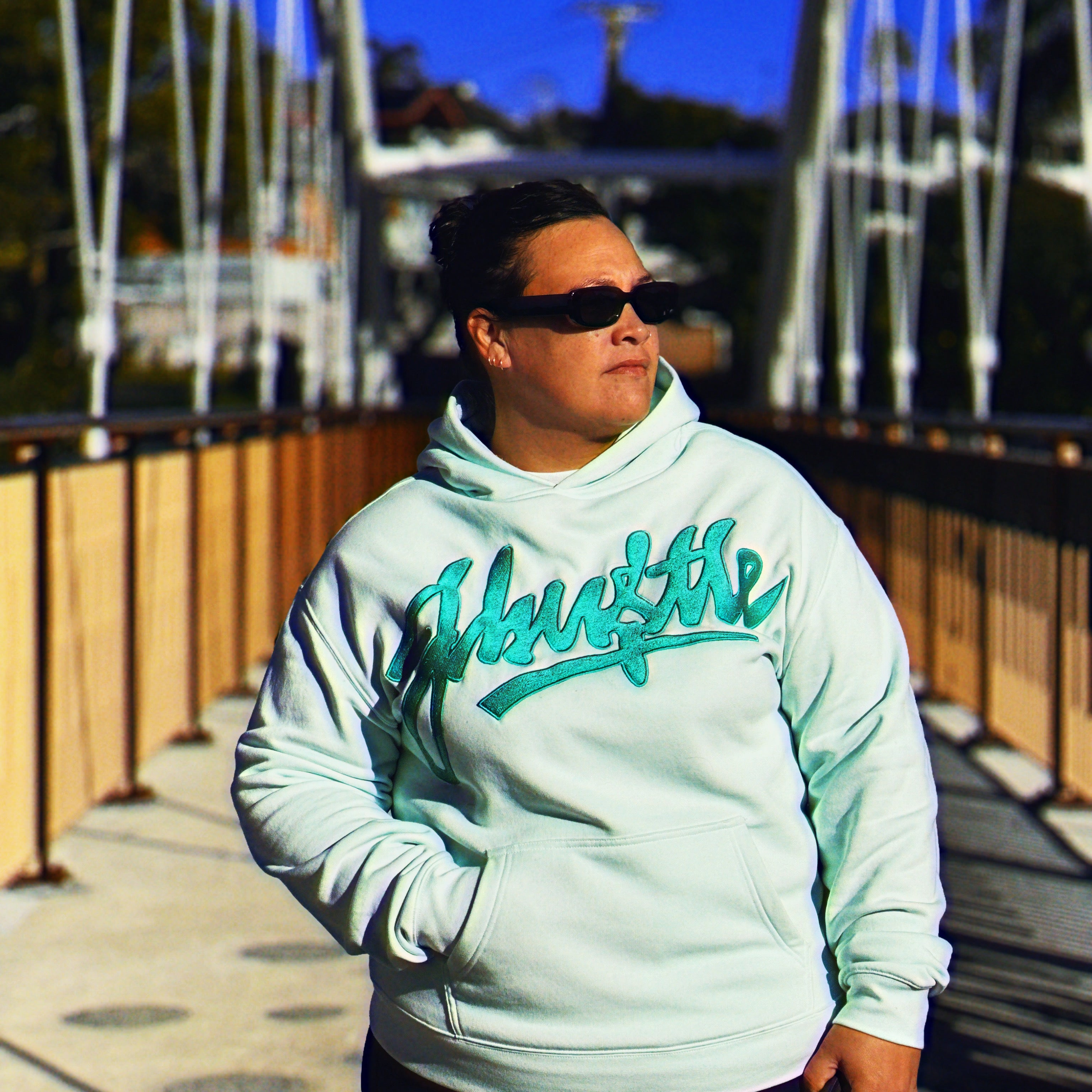 J-Hustle Lime Candy Graffiti Hoodie